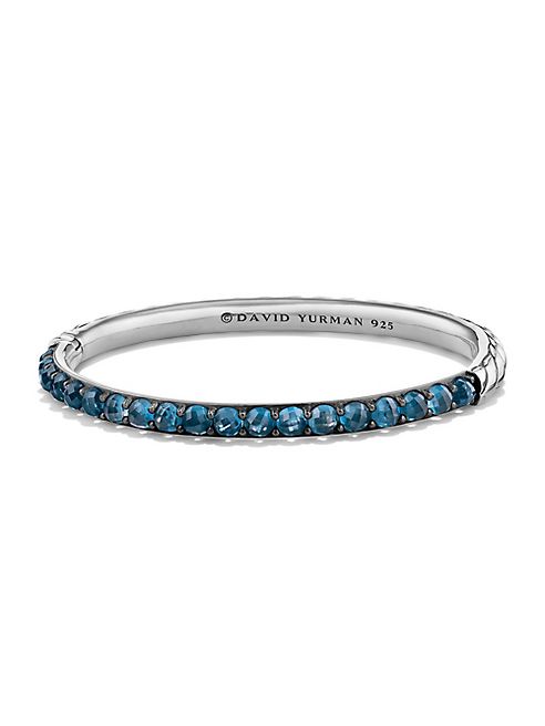 David Yurman - Osetra Bangle Bracelet  with Hampton Blue Topaz