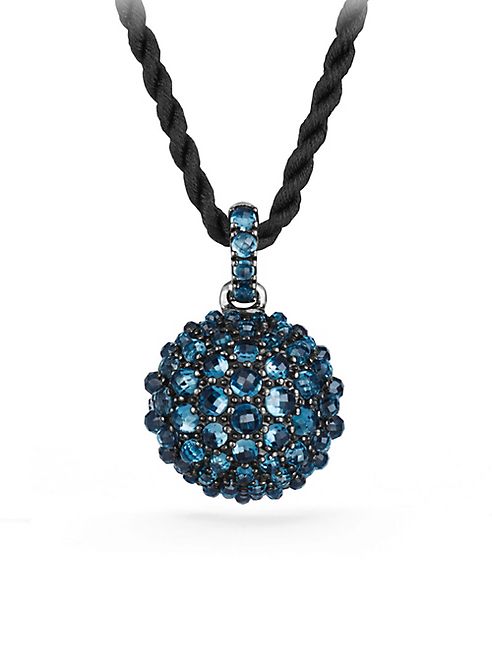 David Yurman - Osetra Pendant Necklace with Hampton Blue Topaz