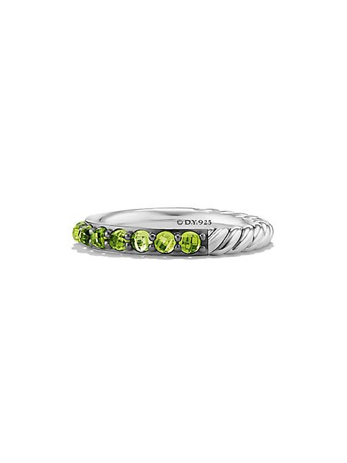 David Yurman - Osetra Band Ring with Peridot