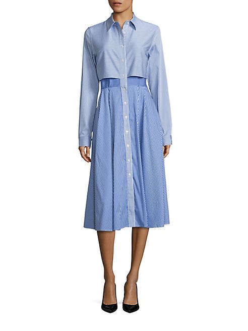 Tome - Cotton Cutout Shirtdress