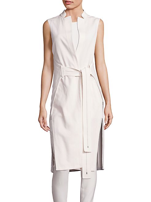 Halston Heritage - Long Belted Vest