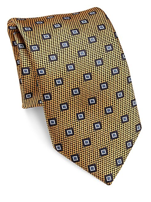 Brioni - Square Printed Silk Tie