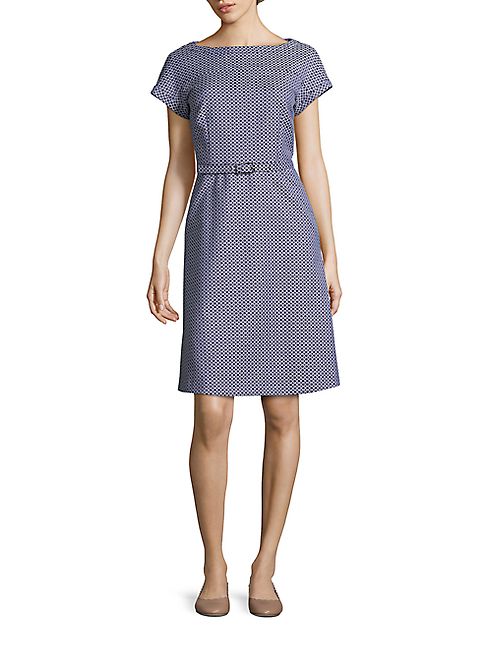 Weekend Max Mara - Prussia Belted Jacquard Dress