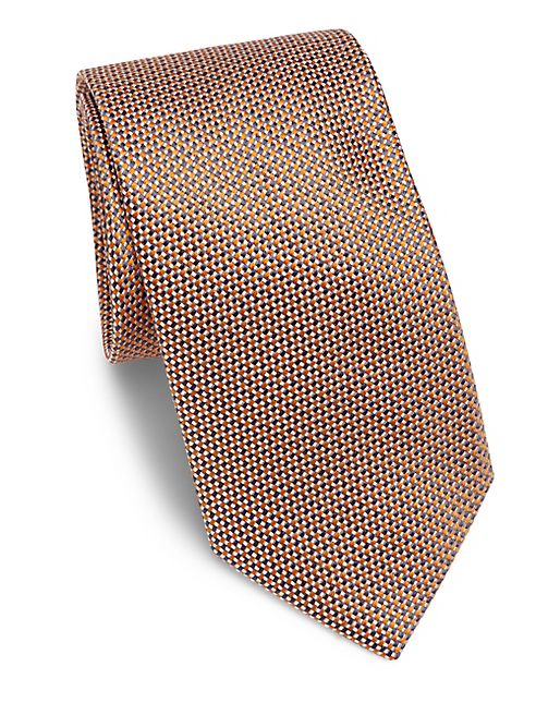 Brioni - Azure Weave Printed Silk Tie