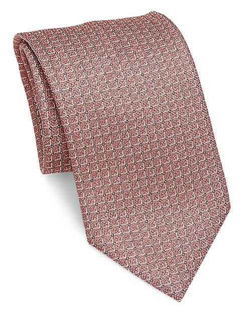 Brioni - Square Patterned Silk Tie