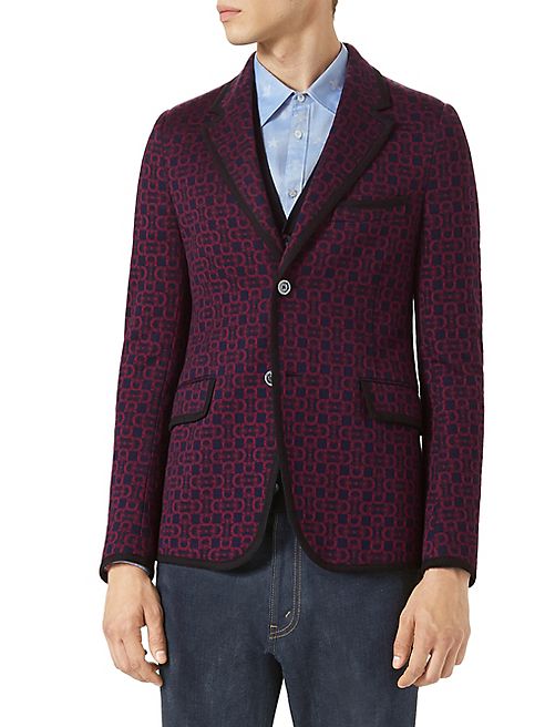 Gucci - Horsebit Jacquard Jersey Jacket