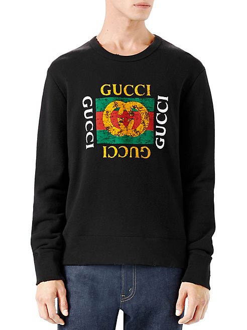 Gucci - GucciGhost Logo Crewneck Sweatshirt