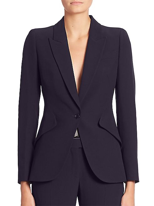 Alexander McQueen - Solid One-Button Blazer