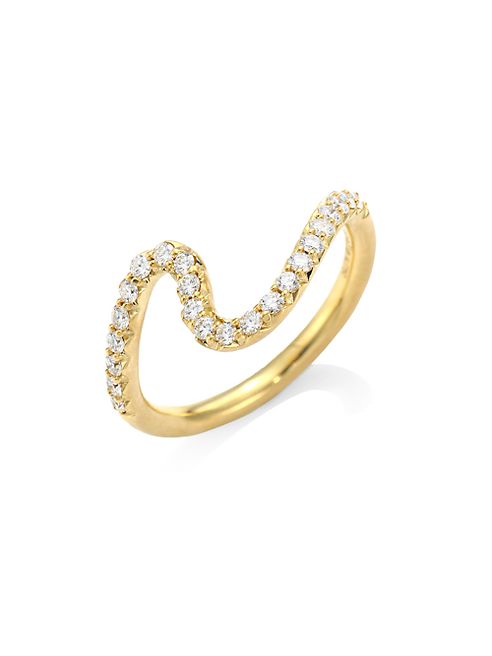 Carelle - Brushstroke N° 6 Diamond & 18K Yellow Gold Ring