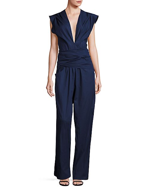 Tome - Sleeveless Cotton Jumpsuit