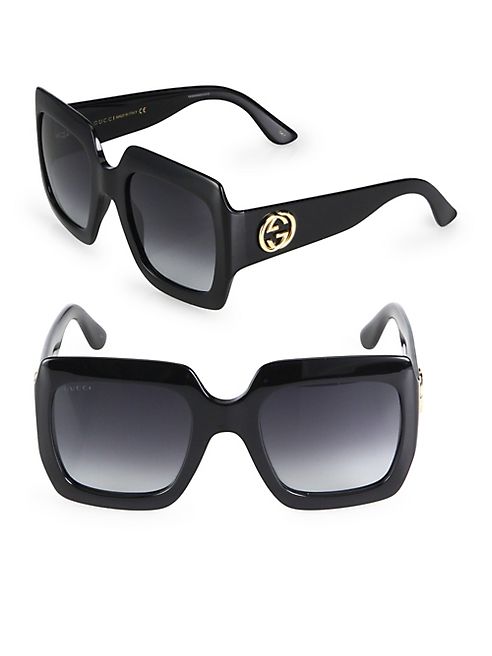 Gucci - 54MM Oversized Square Sunglasses