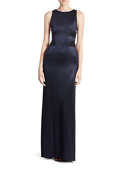 Galvan - Sleeveless Crisscross Gown