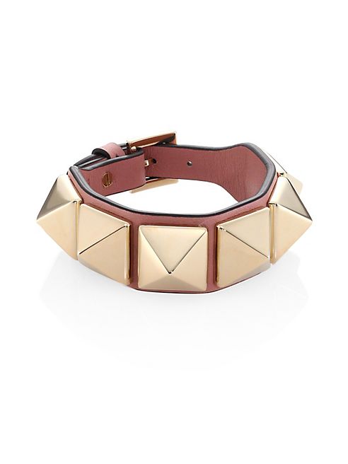 Valentino - Rockstud Large Leather Bracelet