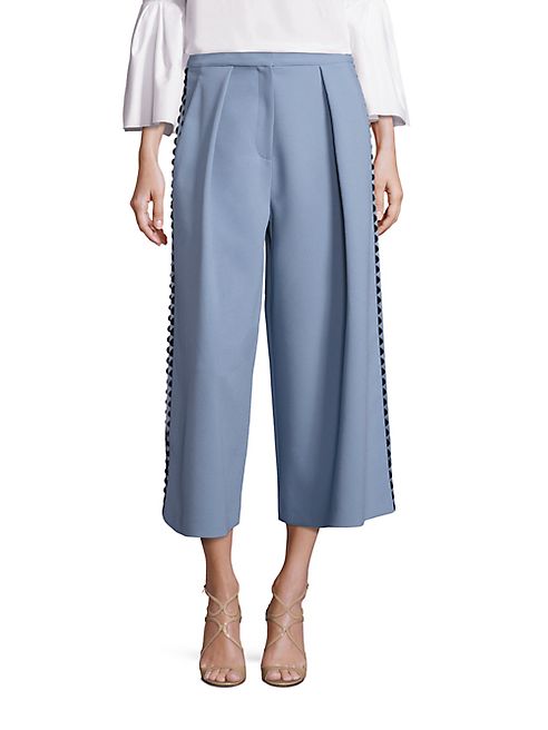 Roksanda - Deven Scalloped Trim Culottes