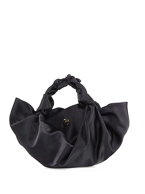 The Row - Small Ascot Knotted Satin Tote