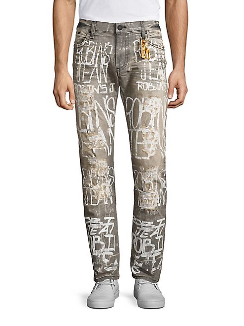 Robin's Jeans - Tailored Fit Distressed Jeans