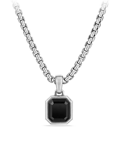 David Yurman - Emerald-Cut Amulet with Black Onyx