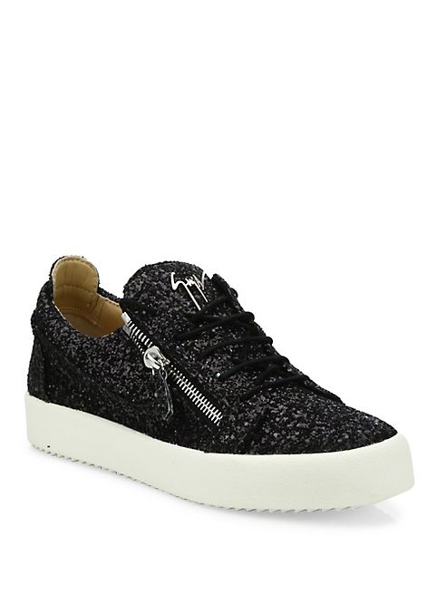 Giuseppe Zanotti - Glitter Weaved Platform Sneakers