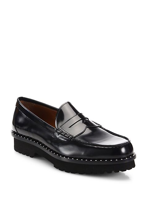 Givenchy - Studded Leather Loafers