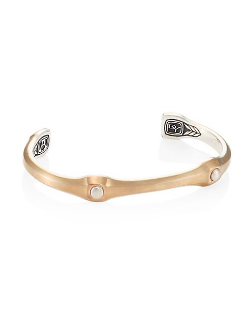 David Yurman - Anvil Sterling Silver and Bronze Cuff Bracelet