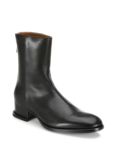 Givenchy - Zippered Calf Leather Boots