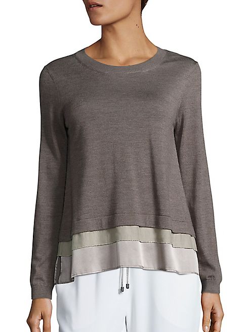 Peserico - Silk Tier Roundneck Sweater