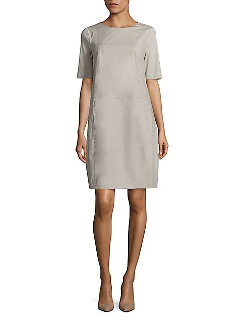 Peserico - Cotton Contrast Stitch Dress