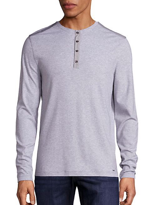 Michael Kors - Slim-Fit Henley Tee