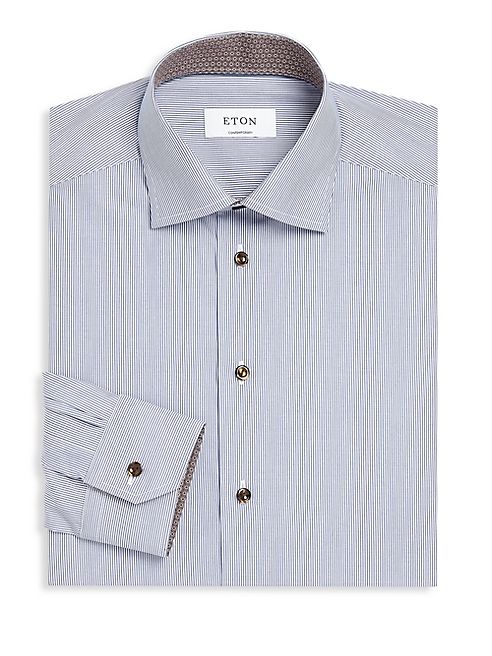 Eton - Contemporary-Fit Striped Dress Shirt