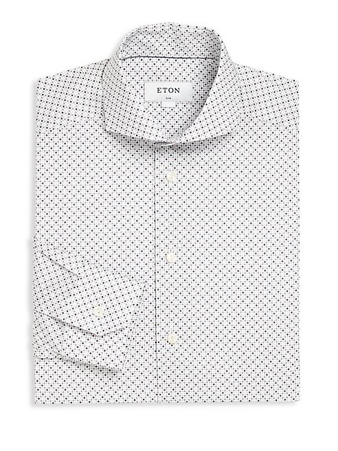 Eton - Diamond Print Dress Shirt