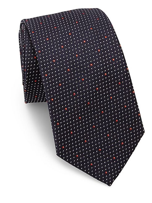 Eton - Polka Dotted Silk Tie