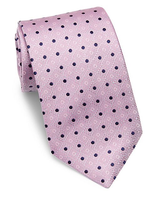 Eton - Circle Print Silk Tie