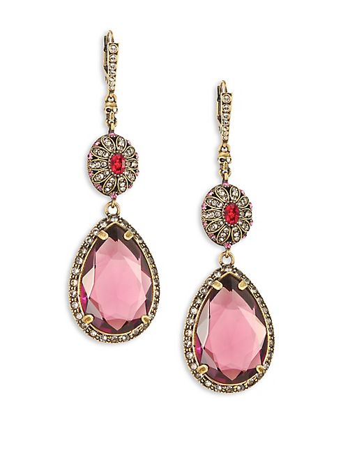 Alexander McQueen - Crystal Double-Drop Earrings