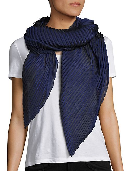 Armani Collezioni - Chevron Plissé Scarf