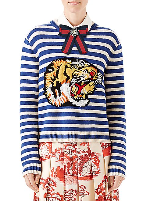 Gucci - Striped Wool Knit Top