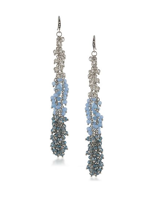 ABS by Allen Schwartz Jewelry - Vibrant Vibes Beaded Linear Drop Earrings