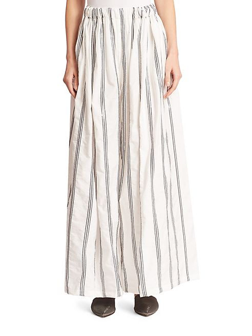 Brunello Cucinelli - Striped Wide Leg Pants