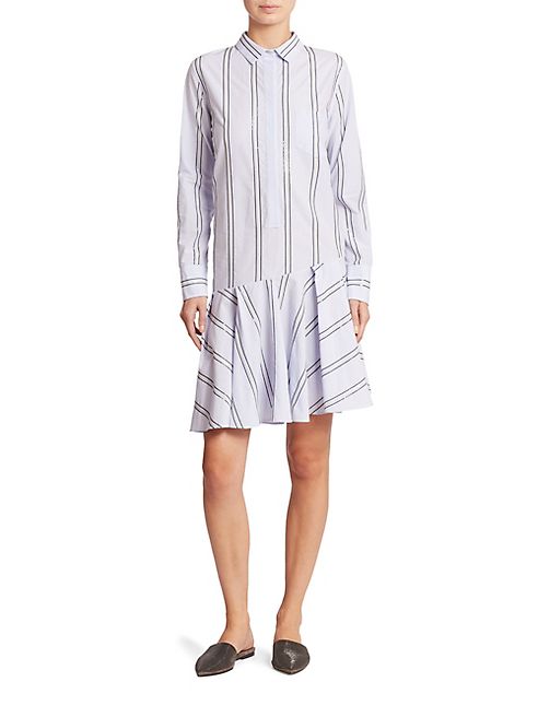 Brunello Cucinelli - Cotton Dropwaist Dress