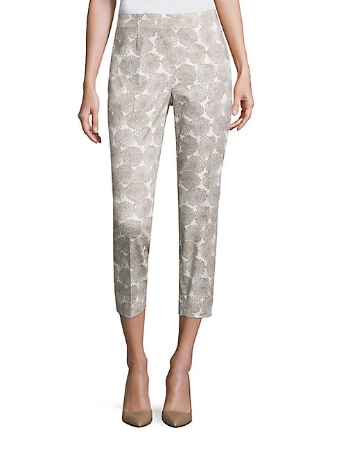 Peserico - Floral Printed Side Zip Pants