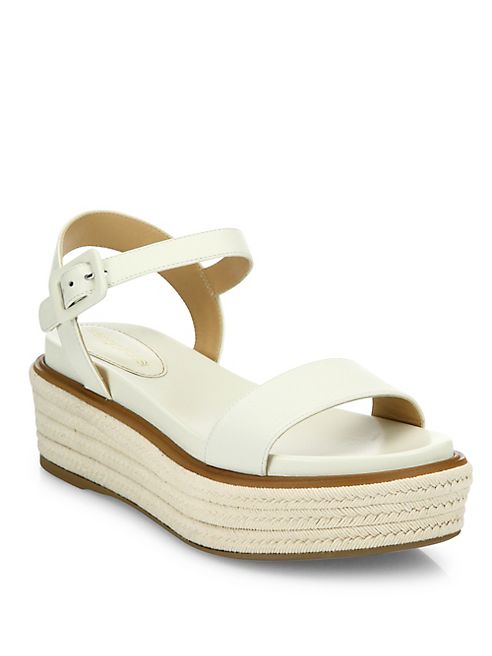 Sergio Rossi - Maui Leather Platform Sandals