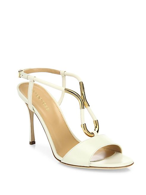 Sergio Rossi - Twist Leather Sandals