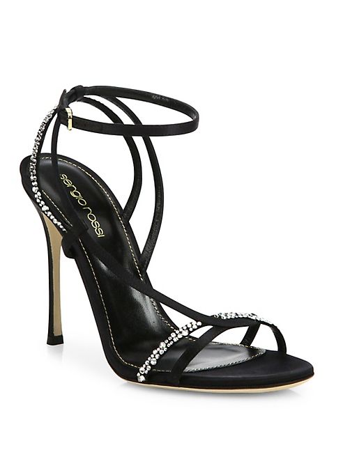 Sergio Rossi - Lexington Swarovski Crystal Strappy Sandals