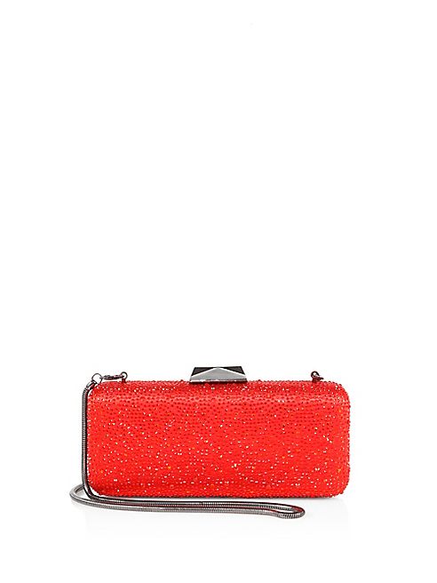 Saks Fifth Avenue Collection - Long Rectangular Crystal Clutch