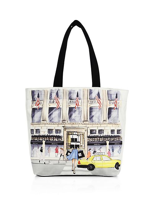 Saks Fifth Avenue Collection - #SaksStyle Store Front Canvas Tote