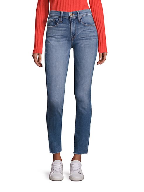 FRAME - Le Skinny De Jeanne Raw Hem Skinny Jeans