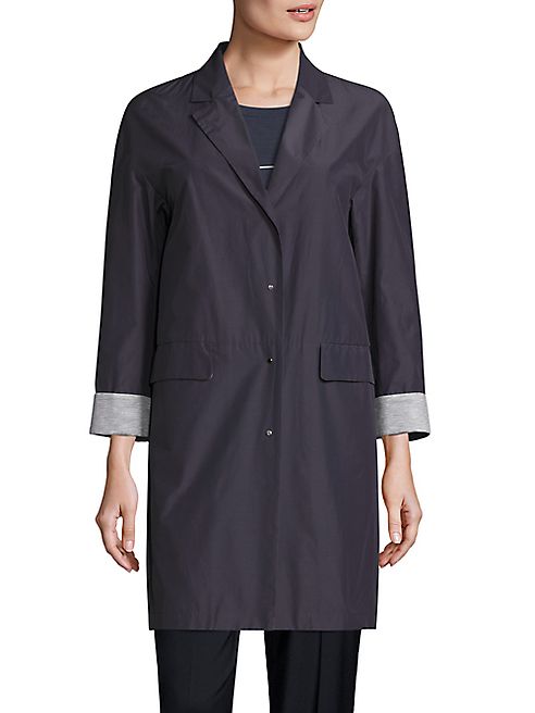 Peserico - Cuffed Raincoat