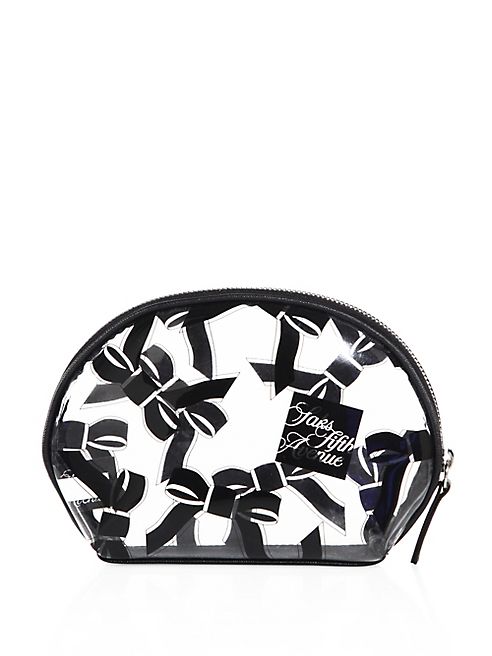 Saks Fifth Avenue Collection - Small Tossed Bow Cosmetic Case