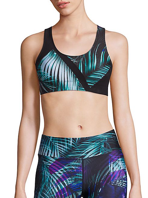 We Are Handsome - Palm-Print Sports Bra