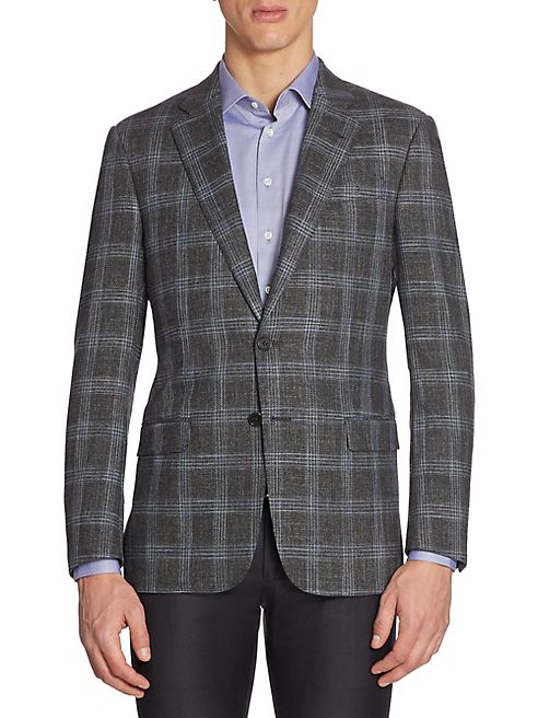 Giorgio Armani - Regular-Fit Plaid Sportcoat