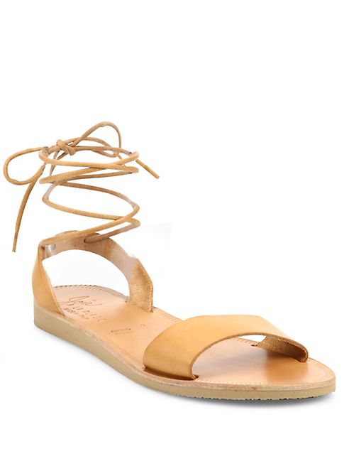 Joie - Pietra Leather Ankle-Wrap Sandals